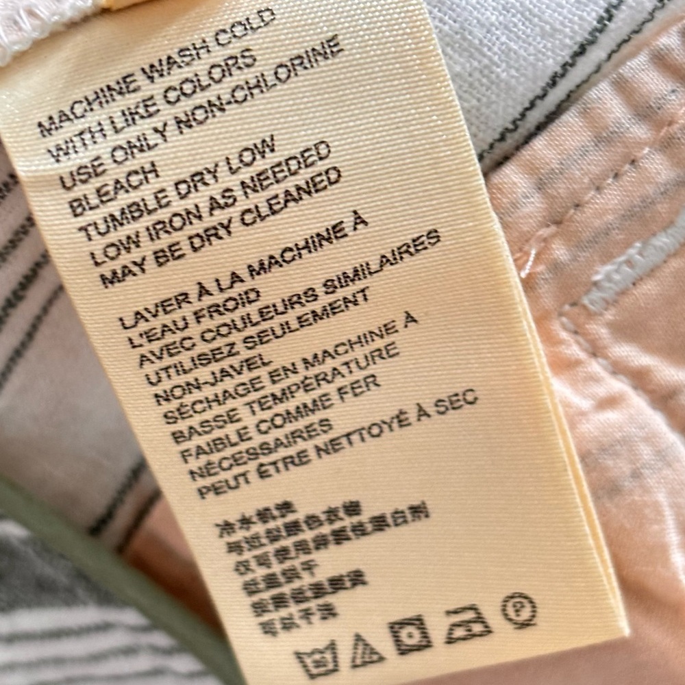 Anthropologie Women's Beachgoer Striped Linen Blend High Rise Shorts Siz… - Picture 12 of 15